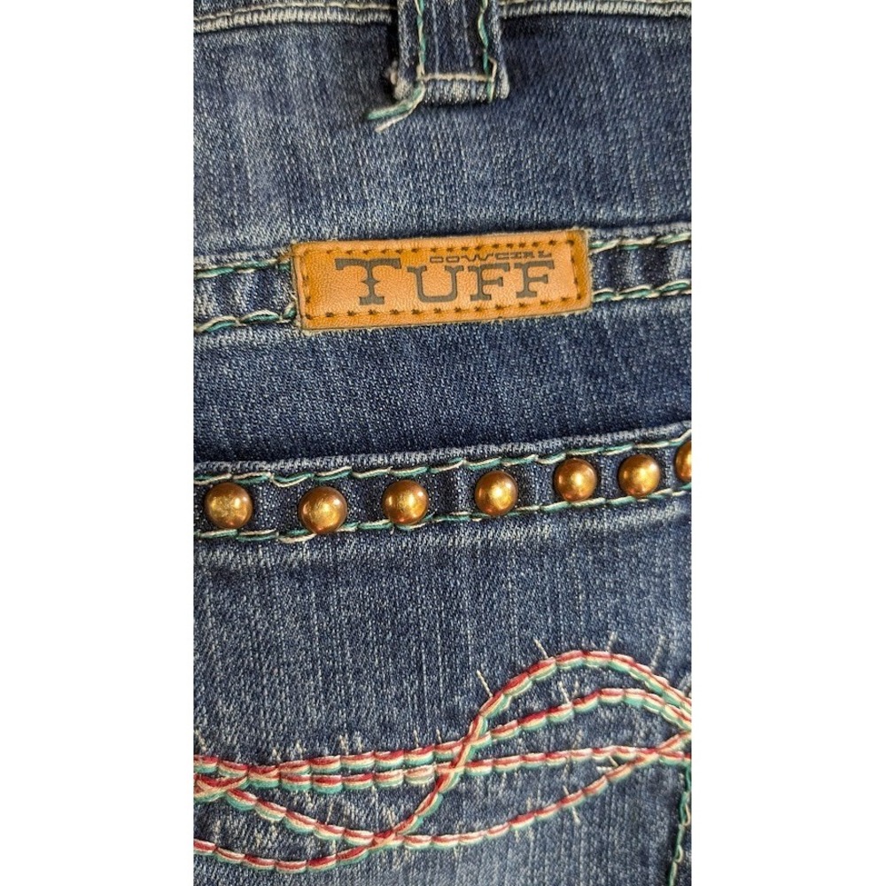 Cowgirl Tuff Women Jeans 26/33 Brave Wings Feather Embroidered Western Festival - Picture 9 of 12
